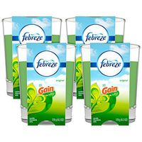 Febreze Scented Air Freshener Candle, Gain Original, 6.3 Oz, 4 Count