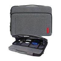 iCozzier 13-13.3 Inch Laptop Sleeve with Large Side Organizer Pocket Electronic Accessories Storage Briefcase for 13" Ultrabook/Notebook/MacBook - Grey