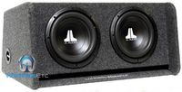 JL Audio CP210-W0v3 Dual 10" 10W0v3-4 Loaded Ported Enclosure with Gray Carpet Finish