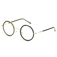 Cyxus Blue Light Filter Glasses, Anti Eye Strain, Round Vintage Metal Frame for Men and Women