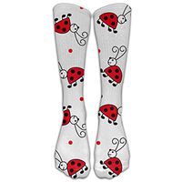 Unisex Cotton Ladybug Compression Sports Socks