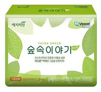 [YEJIMIIN] Sanitary Pads VEOCEL, Organic Material from Eucalyptus, Eco-Friendly Vegetable Fiber (Liner 6inch, 20 Counts per 1 Pack) (60) VEOCEL Liner *3