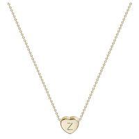 SUMSAYEI Heart Initial Necklaces for Women Girls - Heart Pendant Letter Alphabet Necklace, Tiny Initial Necklaces for Women Kids Child, Heart Letter Initial Necklace Gifts for Girls Teens