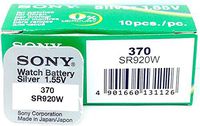 Sony 370 (SR920W) 1.55v Silver Oxide (0% Hg) Mercury Free Watch Battery - Made in Japan x 10 Pieces