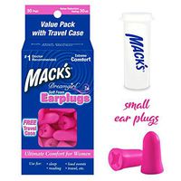 Mack's Dreamgirl Soft Foam Earplugs, 30 Pair, Pink - Small Ear Plugs for Sleeping, Snoring, Studying, Loud Events, Traveling & Concerts