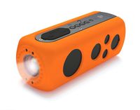 Sound Box Splash Sports Portable Speaker - Wireless Rugged Waterproof Bluetooth Compatible audio Stereo with AUX In Jack, Rechargeable Battery - iPhone Android iPad, MP3 - PyleSport PWPBT75OR (Orange)