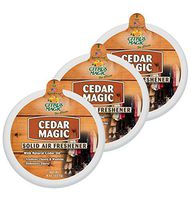Citrus Magic Solid Air Freshener Cedar, Pack of 3, 8-Ounces Each
