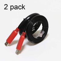 USB Console Cable, USB to RJ45 Console Cable for Cisco Routers/AP Router/Switch/Windows 7, 8 (2 Pack/Black)