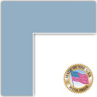 11x30 Aqua Blue / French Blue Custom Mat for Picture Frame with 7x26 opening size (Mat Only, Frame NOT Included)