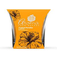 Aroma From Nature Tropical Paradise 11 oz AireCare Scented Candle - 1 Pack - Aromatherapy Candles - Home Fragrance - Apothecary Glass With Double Wick