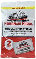 Fisherman's Friend Original Extra Strong Cough Suppressant Lozenges, 40-Count Bags (2 Pack)