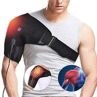 LLMLCF Heated Shoulder Support Brace Wrap 3 Heat Settings Heating Pad Support Brace for Rotator Cuff Shoulder Dislocation or Muscles Pain Relief
