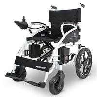 L&QQ Electric Wheelchair Foldable Lightweight Electric Power Wheelchairs (Black)