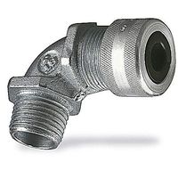 Liquid Tight Connector, 1/2In, 90 Deg, SLV