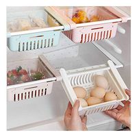 Jeeke New Multifunction Refrigerator Drawer Shelf Plate Layer Egg Baskets Fridge Storage Box Rack Shelf Holder Kitchen Article Storage Shelf (4 Color)