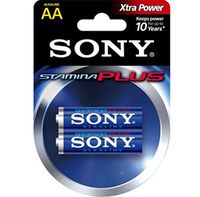 SONY S-AM3B2A Stamina Plus Alkaline Batteries (AA, 2 Pack)