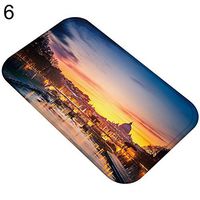 Super1798 Buildings Sea Living Room Hallway Entrance Rug Bathroom Anti-slip Door Mat Carpet-6#