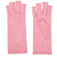 Huakii Open Finger Gloves, Compression Arthritis Therapy Gloves for Joint Pain Relief(L)