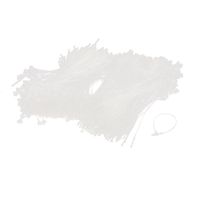 uxcell 1000Pcs 3 inches Snap Lock Pin Security Loop Plastic Tag Fastener Tie