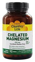 Country Life - Chelated Magnesium, 250 mg - 90 Tablets