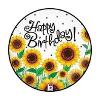 HotSaleStore Sticker Seals 48 Happy Birthday Sunflowers. Envelope Seals Labels Stickers 1.2" Round