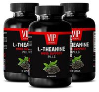 Pure l theanine Powder - L-THEANINE Mood Support- Promote Sleep - 3 Bottles 180 Capsules
