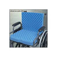 Hermell Products Egg Crate Wheelchair Full Cushion, Blue 1'6" x 1'4" x 4"