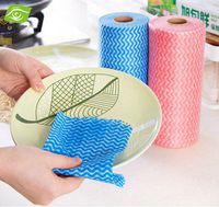 50pcs/set Non-woven Fabric Kitchen Scouring Pad Convenient Washcloth Dishcloth Cleaning Cloth