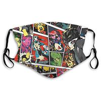 Persona 5 Glasses Anti-Smog Mask,Adjustable Earloop Face Double Layer Mask,Washable, Reusable Masks,Protection from Dust, Pollen, Pet Dander, Other Airborne Irritants