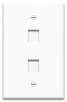 Legrand - On-Q WP3302WH10 2 Port Contractor Oversized Wall Plate (Pack of 10), White