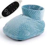 Warmer Feet Cushion, Heated Electric Warm Foot Warmer Multifunction Heat Wrap 3 Heat Modes Setting, Thermal Foot Warmer Massage Washable Detachable Lining,Blue
