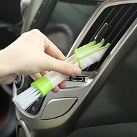 Multifunction double slider car air conditioning outlet clean brush window blinds keyboard cleaner brush household clean