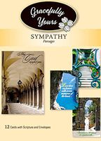 Gracefully Yours Sympathy Greeeting Cards Featuring Gigi Tocquigny, 12, 4 Designs/3 Each with Scripture Message