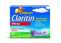 Children's Claritin Allergy, Grape Chewables 30 CT (PACK OF 2)