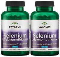 Swanson Selenium L-Selenomethionine 100 mcg 300 Caps 2 Pack