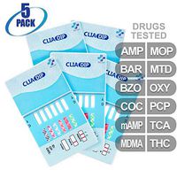 MiCare [5pk] - 12-Panel Urine Drug Test Card (AMP/BAR/BZO/COC/mAMP/MDMA/MOP/MTD/OXY/PCP/TCA/THC) #MI-WDOA-7125