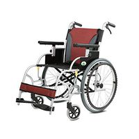 ChenCheng Wheelchair, Aluminum Alloy Elderly Disabled Person Manual Wheelchair, Foldable Portable Care Car Medical Supplies (Color : A)