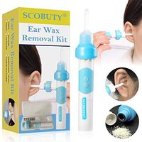 Ear Wax Removal Kit, Earwax Remover, Ear Cleaner, Electric Earwax Removal Tools for Adults and Kids, Vacuum Ear Cleaners Soft Silicone Automatic Earwax Removal Kits with LED Light Powerful Suction