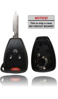 New Key Fob Remote Shell Case For a 2014 Jeep Compass w/Remote Start