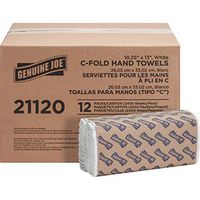 Genuine Joe GJO21120 C-Fold Paper Towels (Pack of 12), White