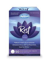 Rest by Hyland's, Natural Stress and Insomnia Relief Supplement, Jet Lag Relief, 50 Quick-Dissolving Tablets
