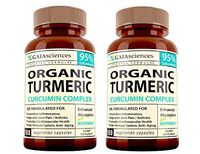 Turmeric Curcumin With Bioperine: Best Support Natural Supplements For Sore Muscle & Joint Pain Supplement Made With Organic Tumeric Curcumin Supplement 95 Percent Cucurmin Tumeric Black Pepper 2 Pack