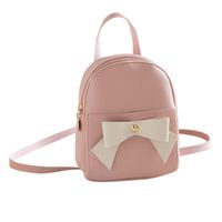 Shmei Fashion Small Backpack Letter Purse Mobile Phone Messenger Bag for Leisure, Banquet, Travel, Business (Pink)