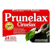 Prunelax Ciruelax Laxative Tablets 24 ea