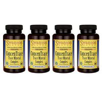 Swanson Concentrace Trace Mineral Complex 60 Veg Capsules (4 Pack)