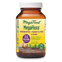 MegaFood, MegaFlora for Baby & Me, Probiotic Supplement for Mother and Child with 30 Billion CFU, 30 Servings (60 Capsules)