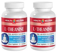 Calm Mind Supplement - L-Theanine 200MG - Promotes Relaxation - Energy Boost and Focus Supplement - 2 Bottles (120 Capsules)