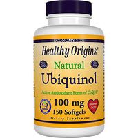 Healthy Origins Ubiquinol Soy Free/Non-GMO Gels, 100 Mg, 150 Count