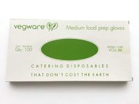 Compostable Food Prep Gloves - Disposable Latex-Free Gloves Made of Plant-Based PLA - Pack of 100; Medium - Your Perfect Partner in Hygienic, Eco-Friendly, and Safe Food Preparation