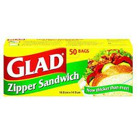 Glad Sandwich Zipper Bags (50 Bags)